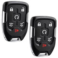 Two-button smart key fob remote, black shell with lock/unlock and trunk icons