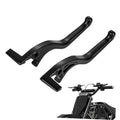 Black brake lever pair with mounting bracket for electric bike handlebars