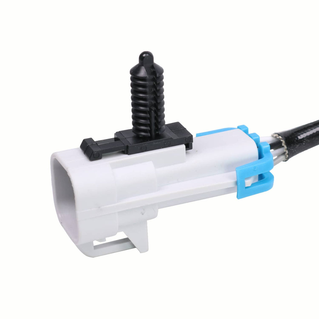 Upstream O2 oxygen sensor electrical connector housing with black cable and blue clip