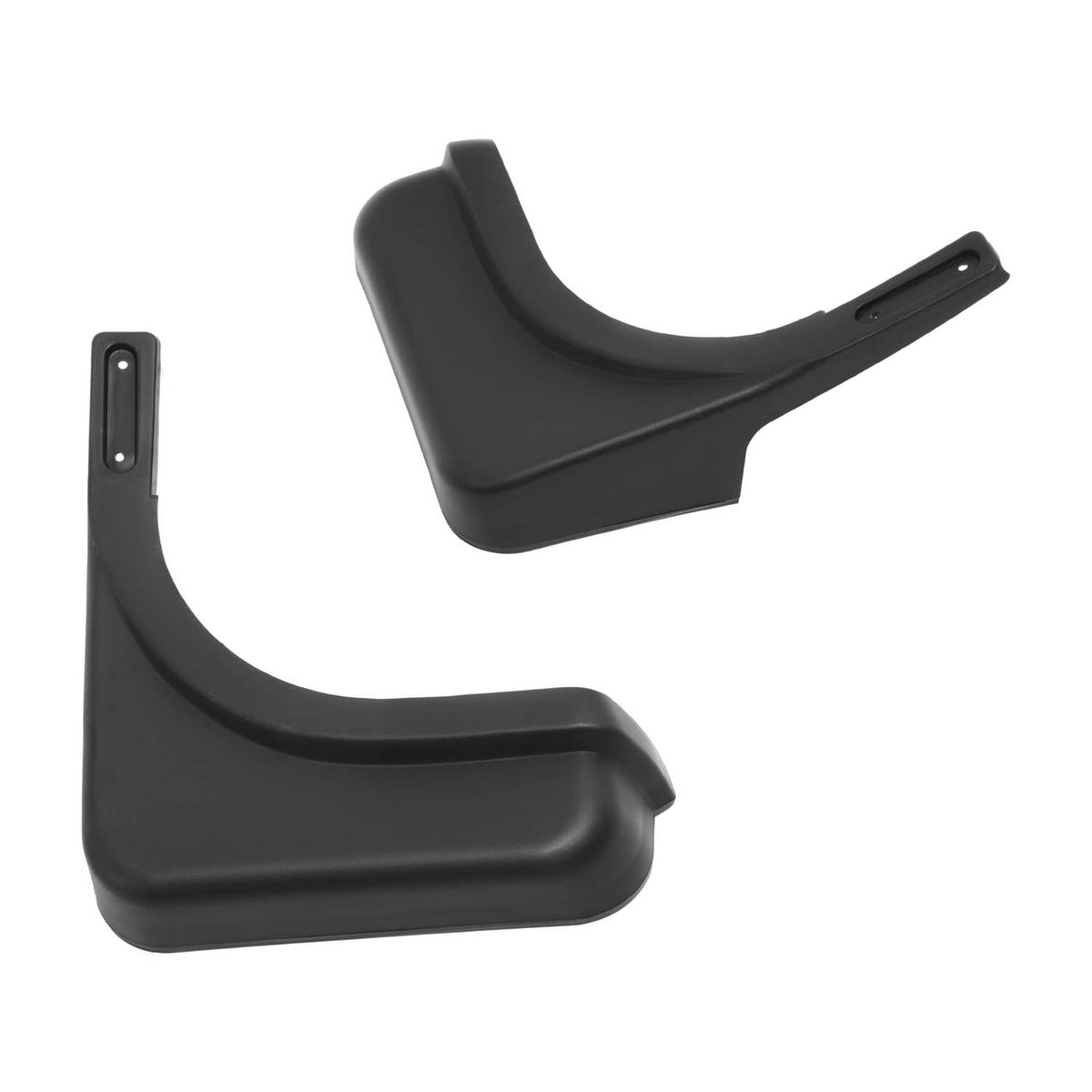 Black plastic golf cart fender caps, driver and passenger side, pair.