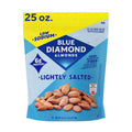 Blue Diamond lightly salted almonds bag, 25 oz, with roasted almonds pictured