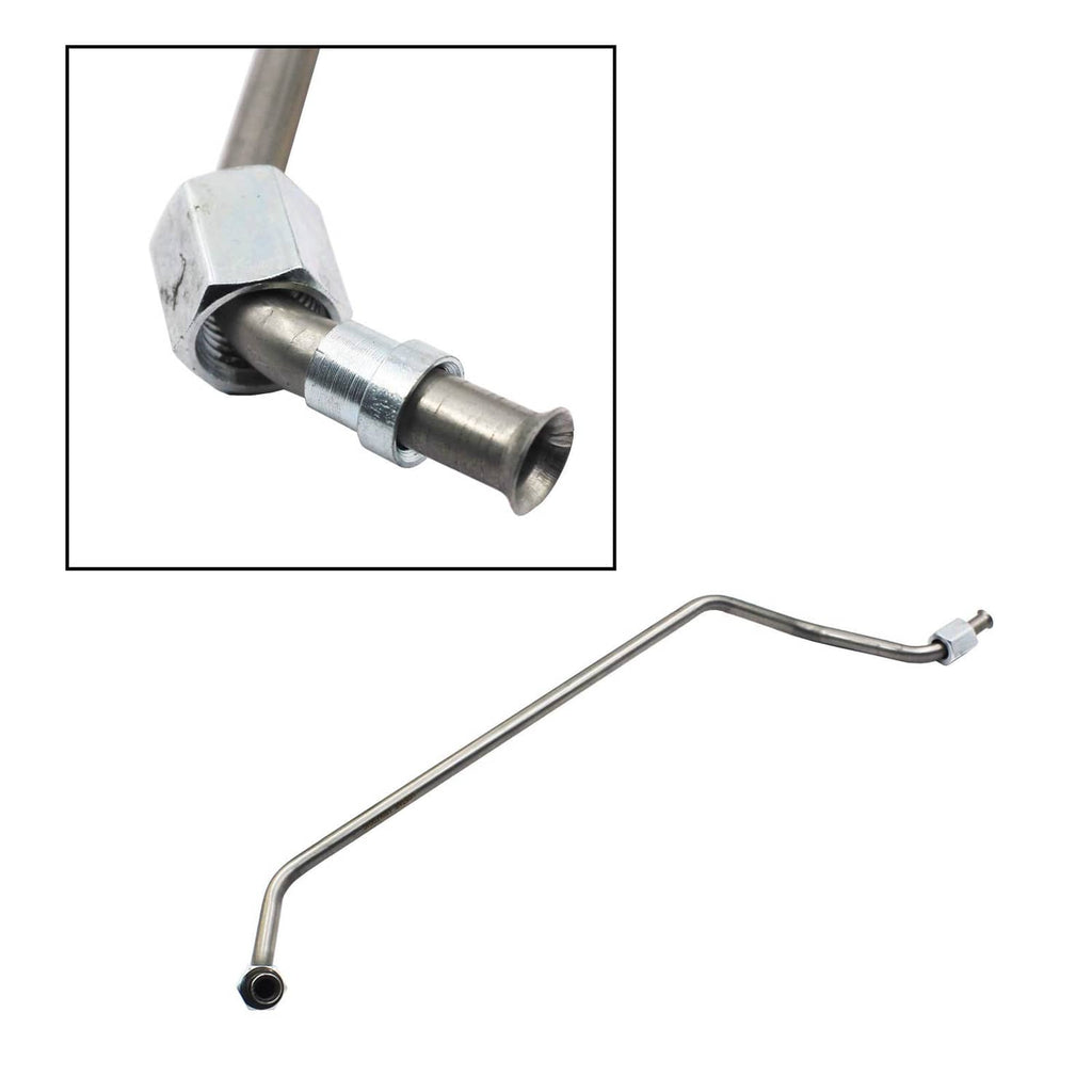 Exhaust back pressure sensor replacement tube with metal sensor tip