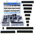 EGSCST 2.54mm single-row female pin header set, 190-piece assortment in clear organizer