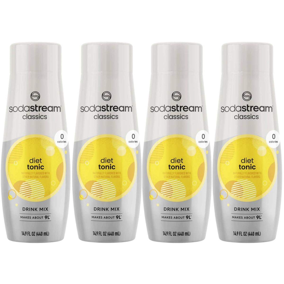 Sodastream Classics diet tonic drink mix 440 ml cans, 4-pack