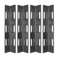BBQ grill heat plates replacement, dark steel with vent cutouts (set of 4)