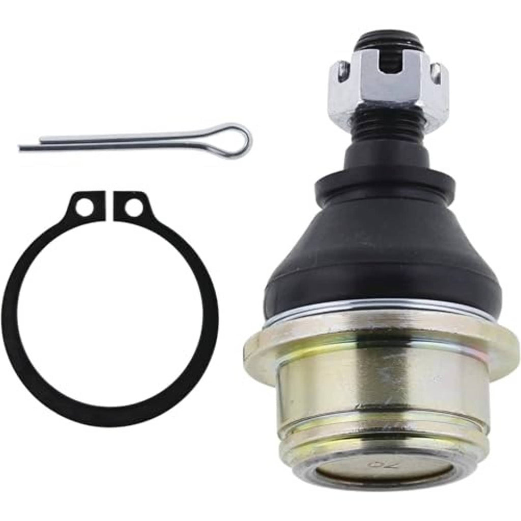 Ball joint with black boot, metal base and retaining clip tool