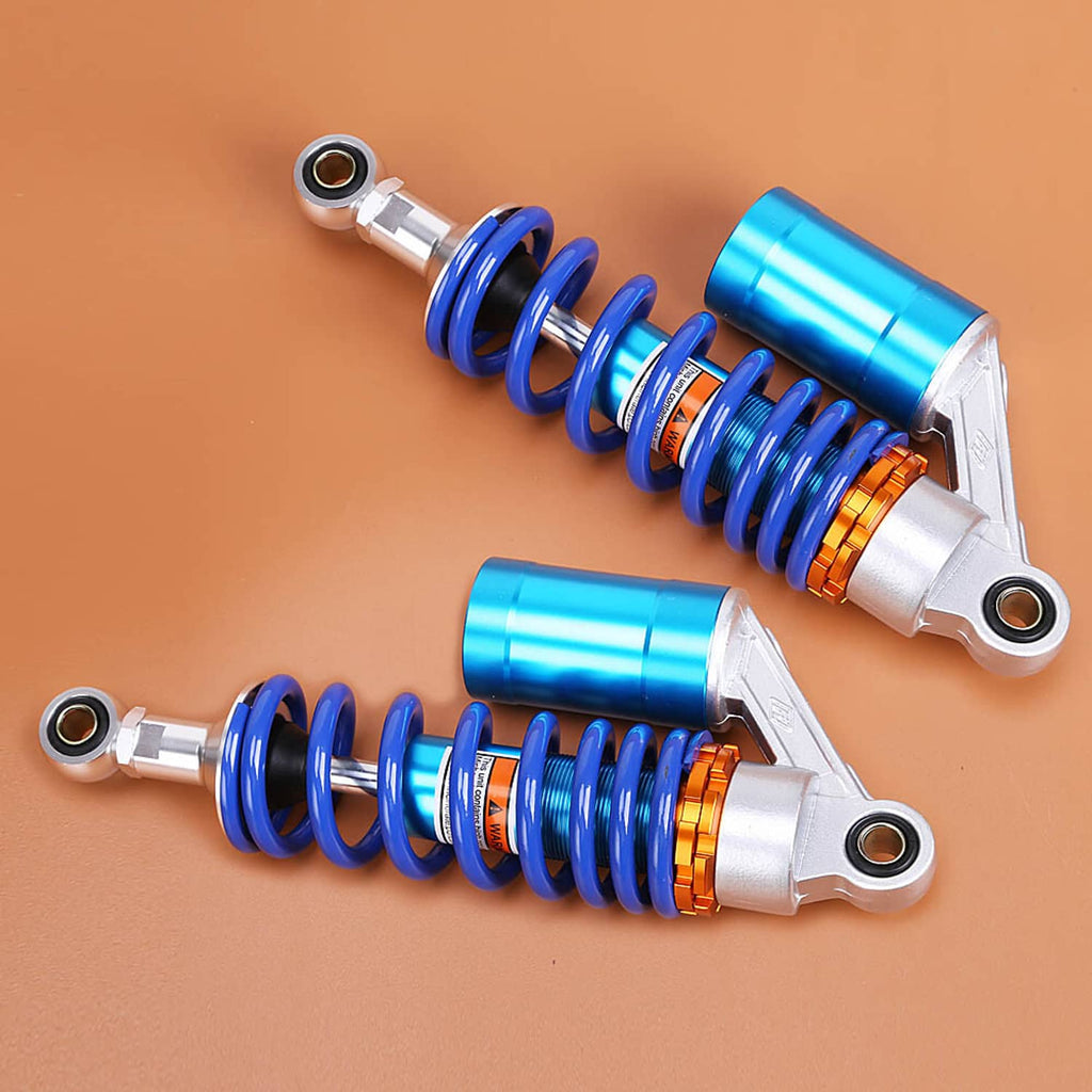 RivetOak 11" 280mm Motorcycle Rear Air Shock Absorbers Suspension For Honda Suzuki Yamaha