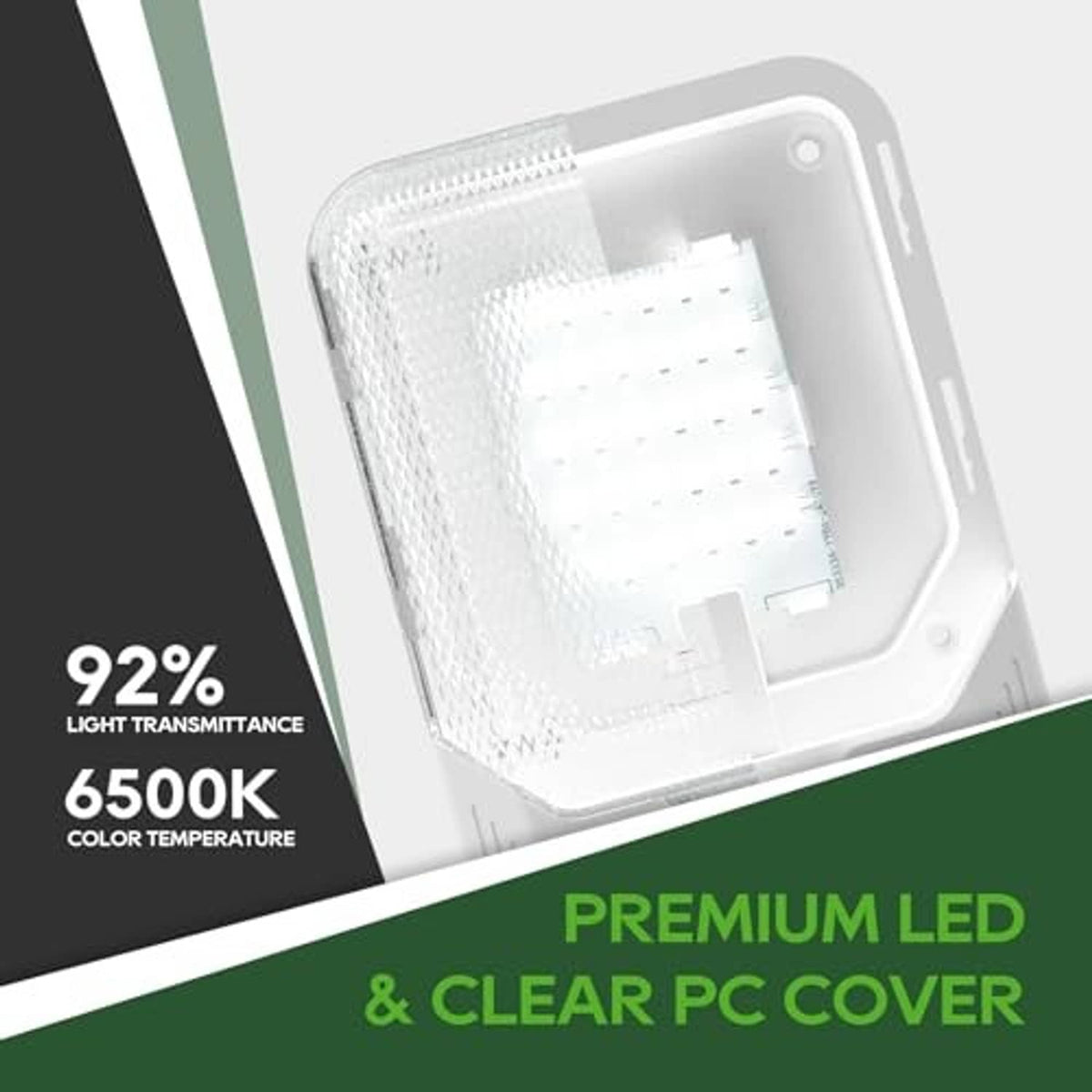 RV LED ceiling dome light with clear PC cover over bright LED array
