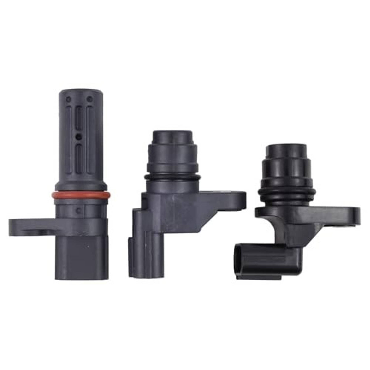 Engine position sensor kit with three black sensors showing varied connector orientations