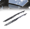 Black sunroof track guide rails, replacement metal bracket strips for vehicle repair