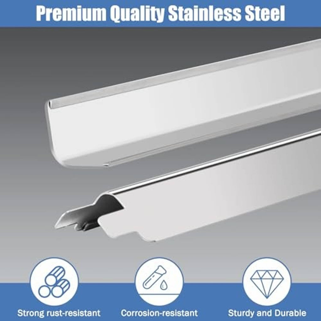 Stainless steel burner tube with end vents and rust- and corrosion-resistant design
