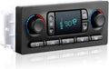 AC climate control module with digital display and black knob controls