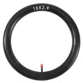16 x 2.4 inner tube with straight red valve stem, black rubber ring
