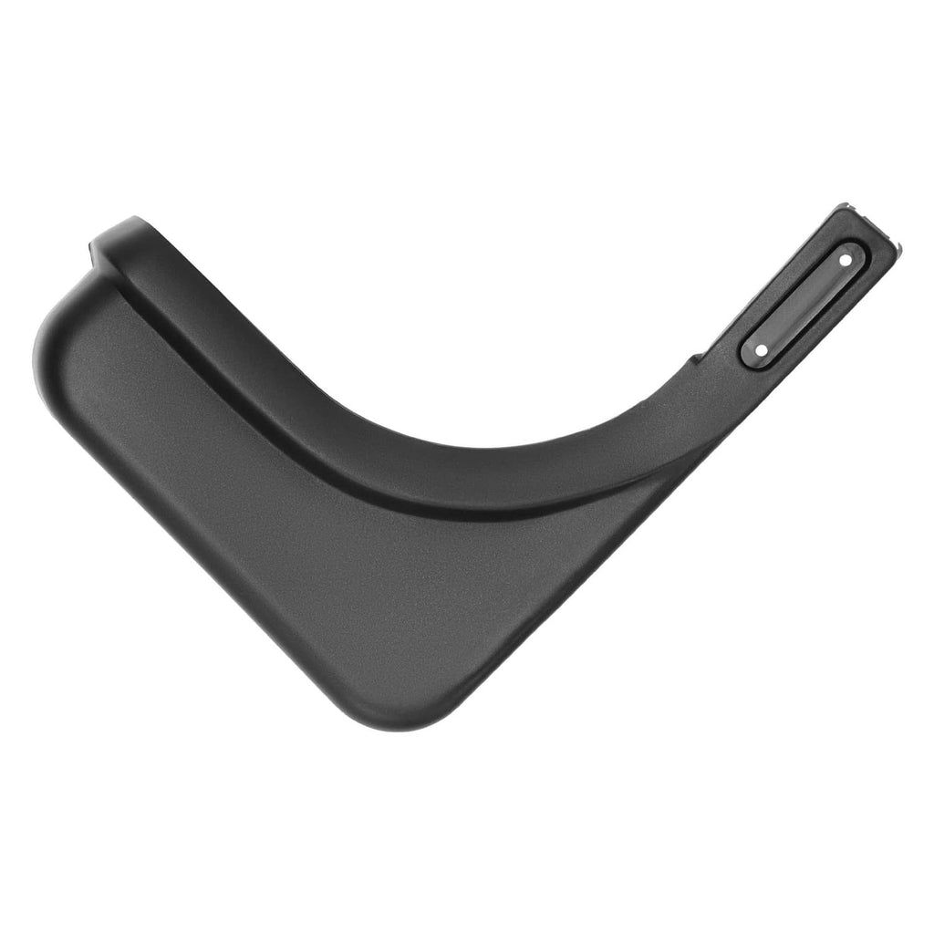 Curved right fender cap with two-screw bracket and dark matte plastic finish