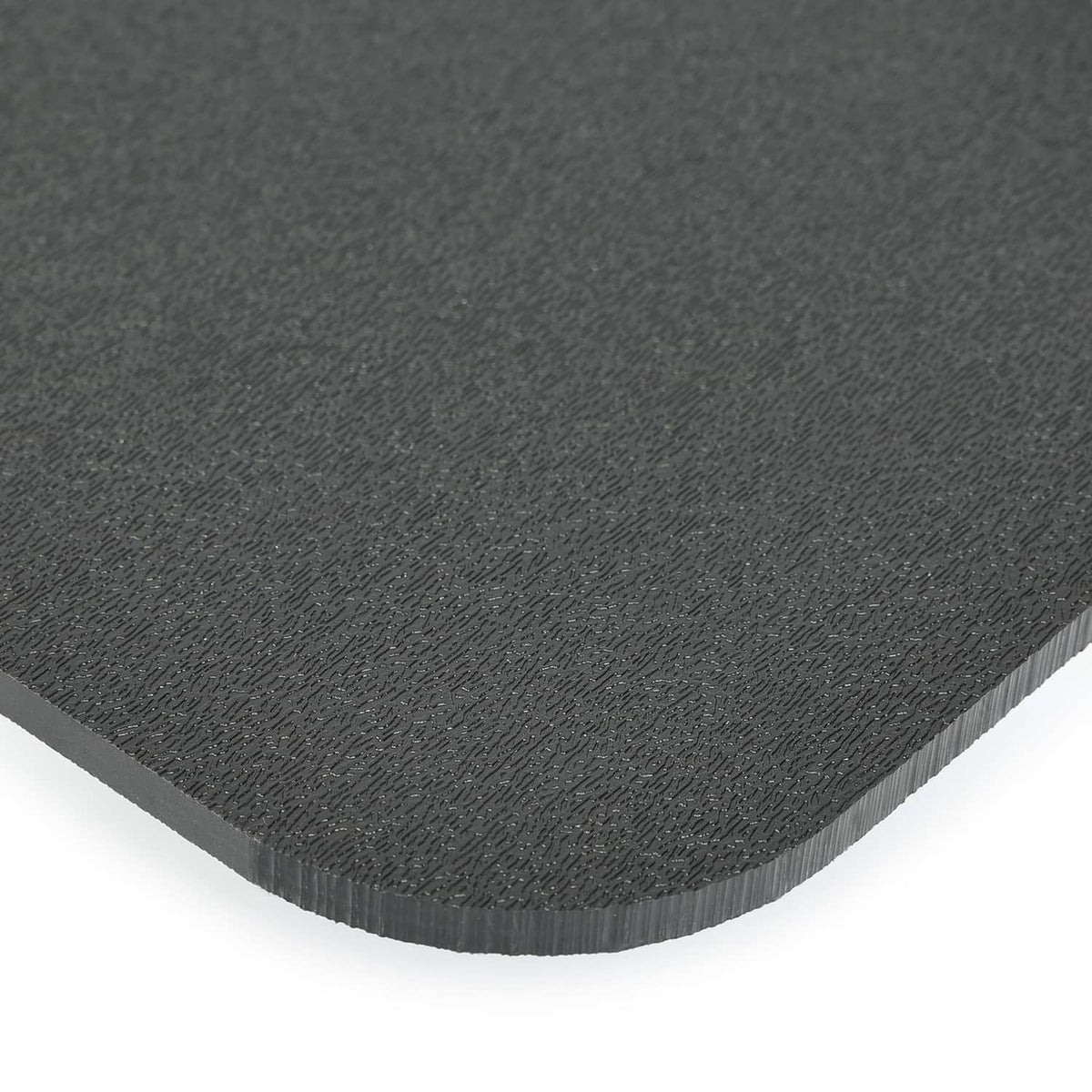 Close-up of textured black rudder blade surface