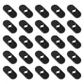 Black 1/4-20 T-nuts, centered slide style, pack of multiple