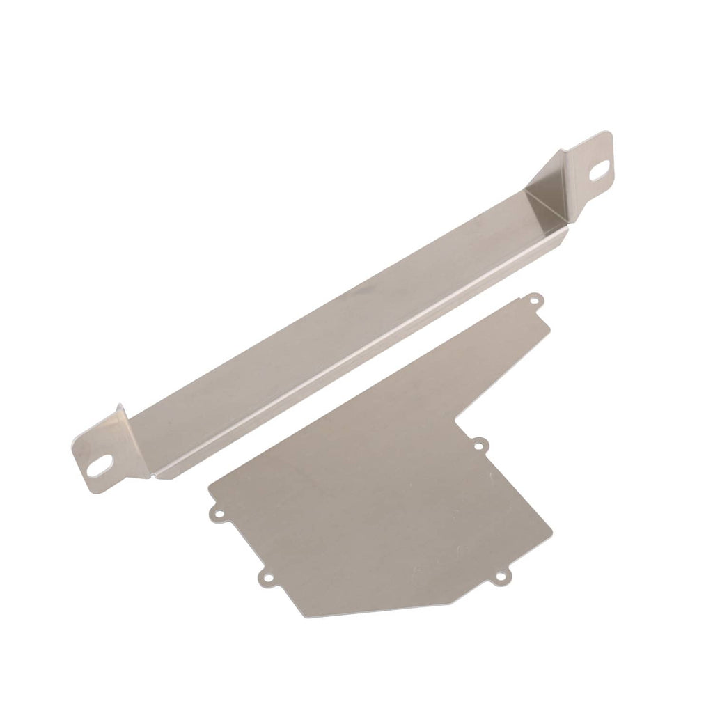 Aluminum mounting brackets and side cover plates for heater box kit