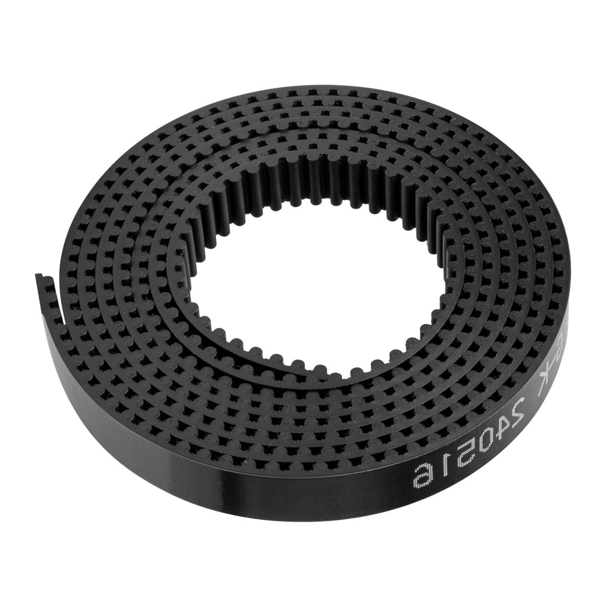 Black perforated trolling motor lift belt kit ring with molded outer edge