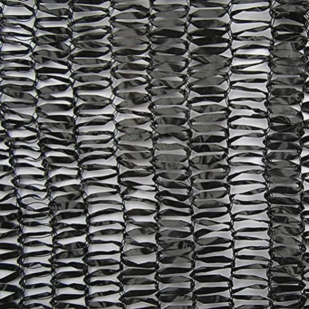 Black woven shade mesh net with tight diamond openings
