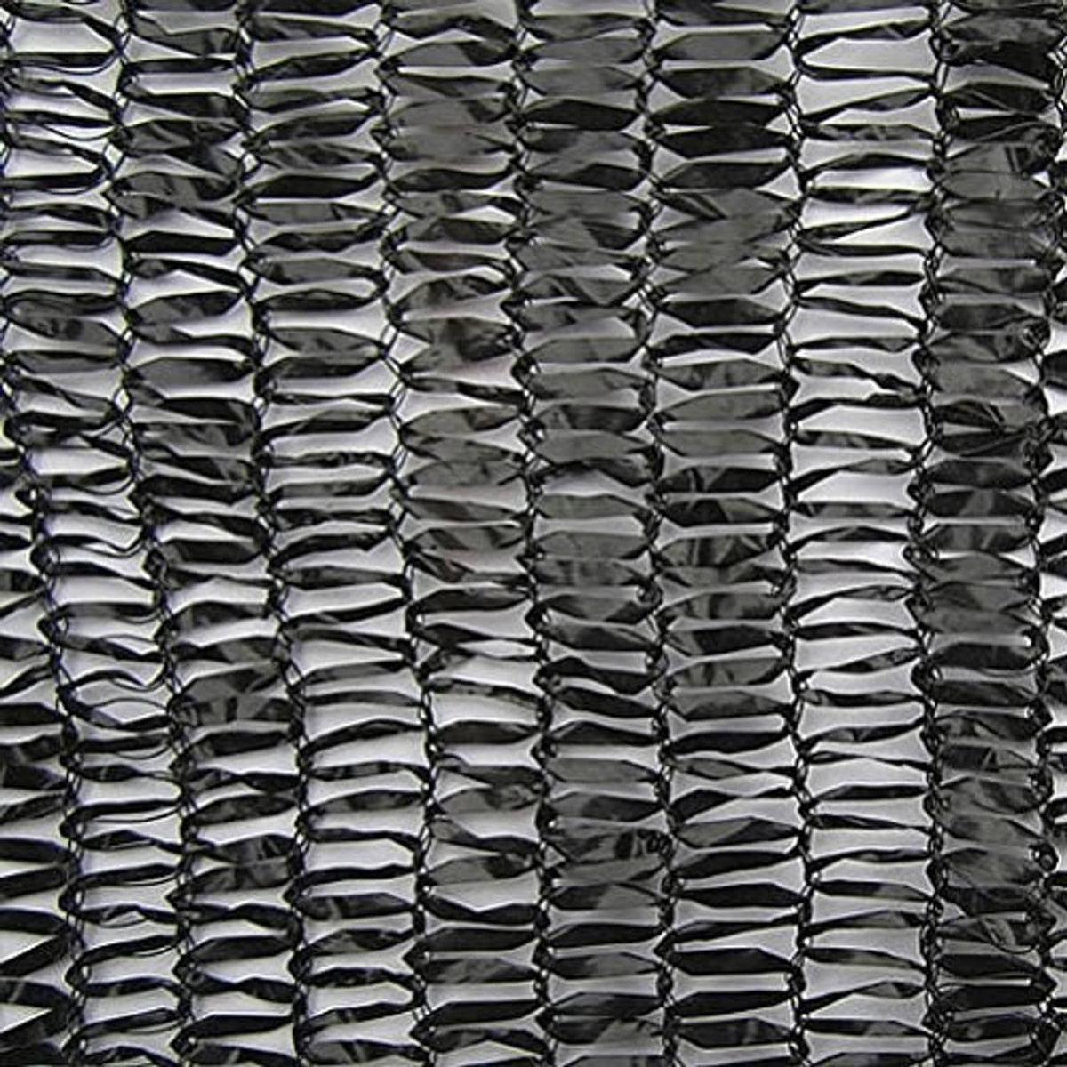 Black woven shade mesh net with tight diamond openings