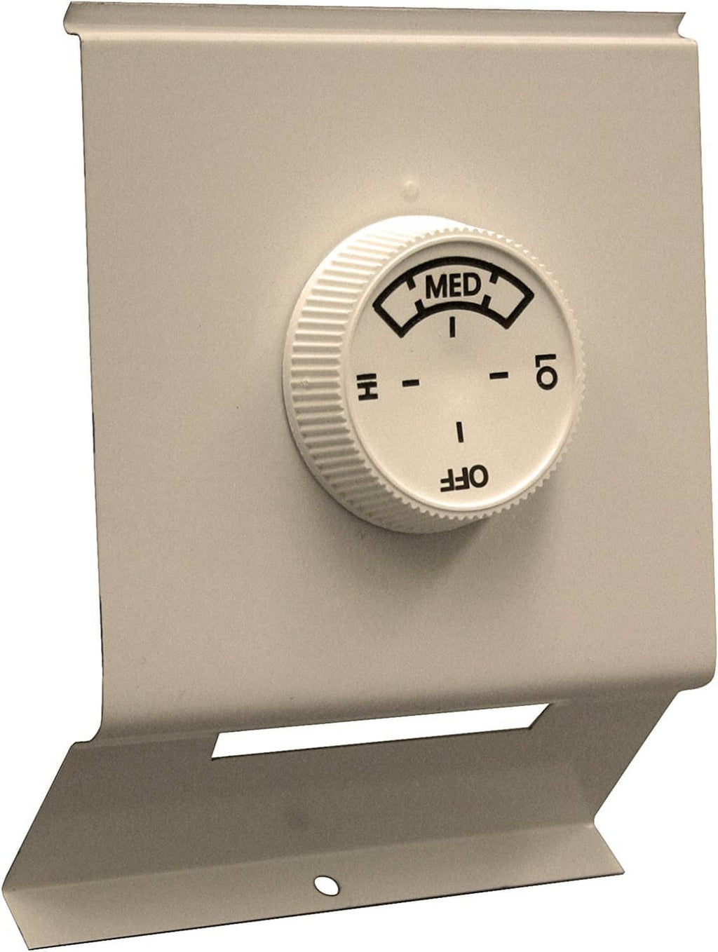 Beige round temperature control dial knob with MED band for baseboard heater thermostat