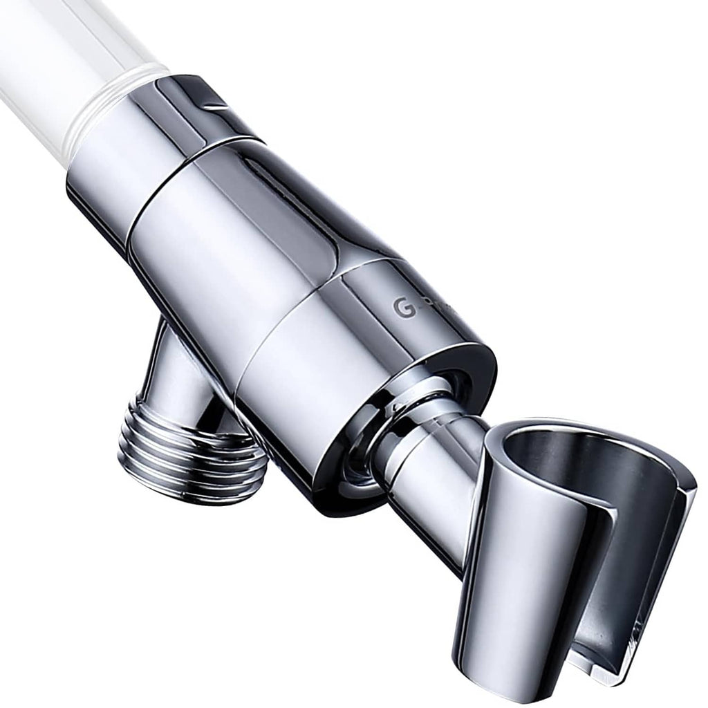 G-promise metal handheld shower head holder with adjustable clamp, chrome finish