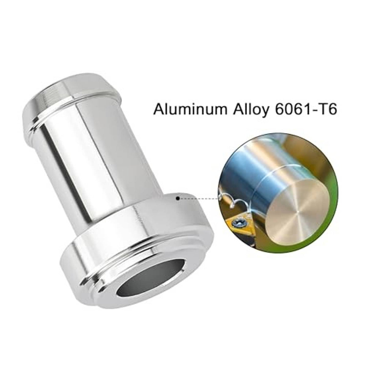 5/8 in weldable hose barb tail nipple fitting with threaded inlet and weld flange