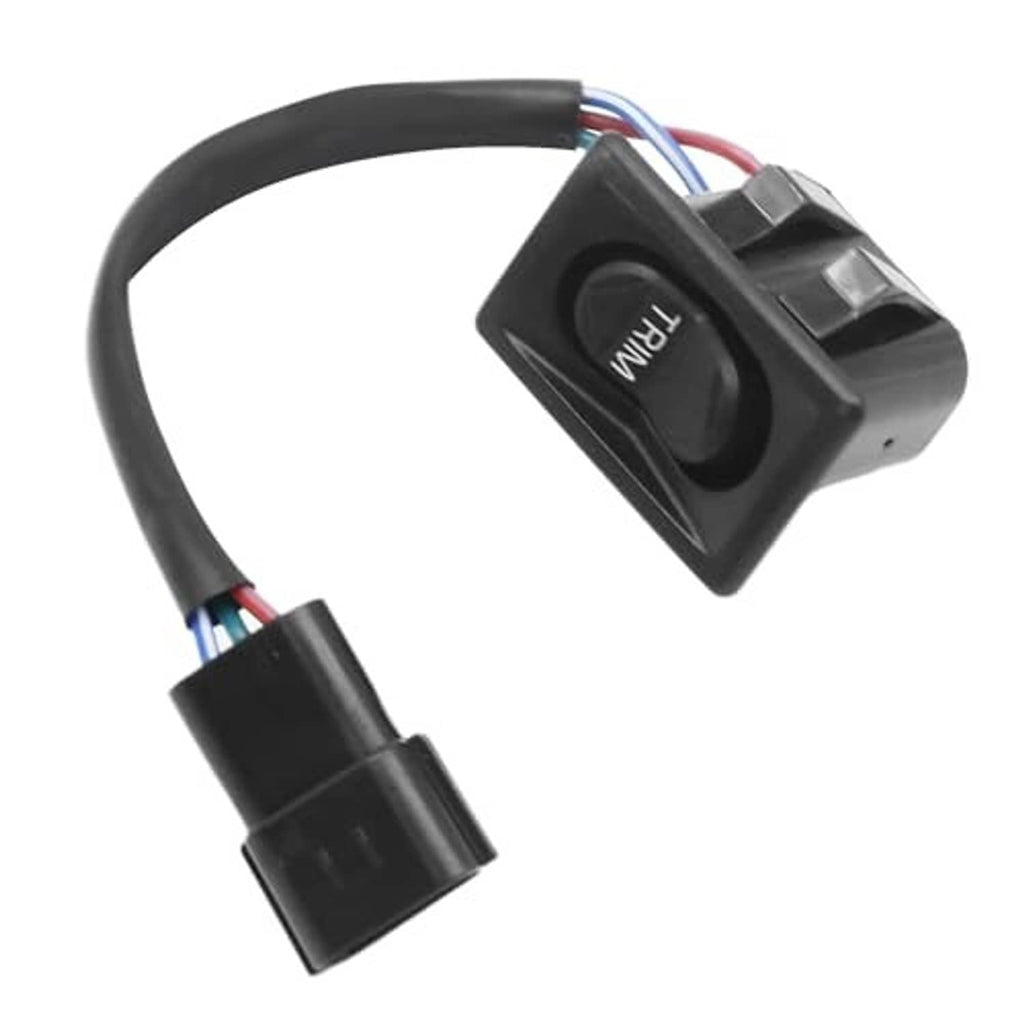 Black trim switch rocker with wiring harness and connector plug