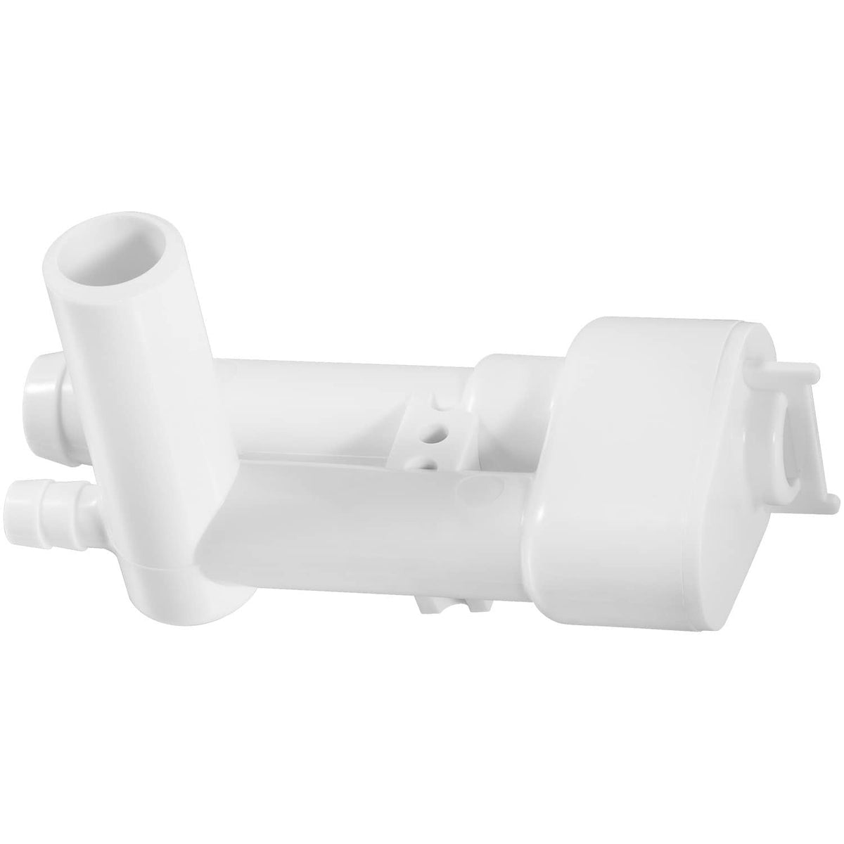 White plastic toilet vacuum breaker kit with diverter valve assembly