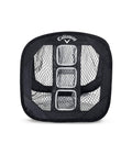Black collapsible golf chipping net with mesh target panels and Callaway logo