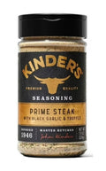 Kinder's Prime Steak seasoning bottle with black garlic & truffle, 7.9 oz