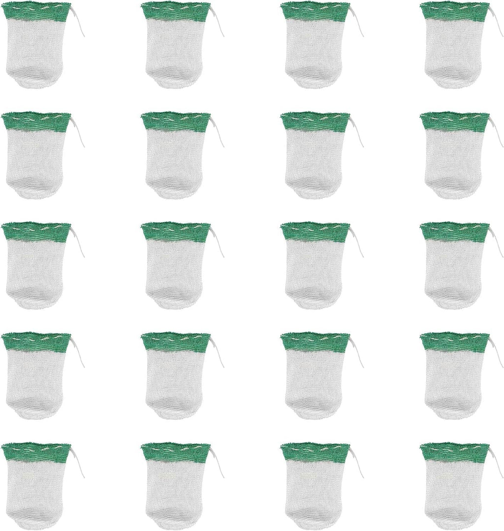 Lantern mantle pack with white mesh and green top ring; arranged for quick comparison