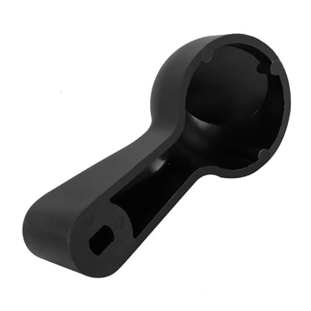 Black shifter handle end cap with mounting opening, replacement part