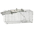 Havahart small 1-door gray live trap with wire mesh and top trigger