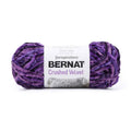 Crushed Velvet yarn skein, potent purple, bulky 300 g ball for knit or crochet