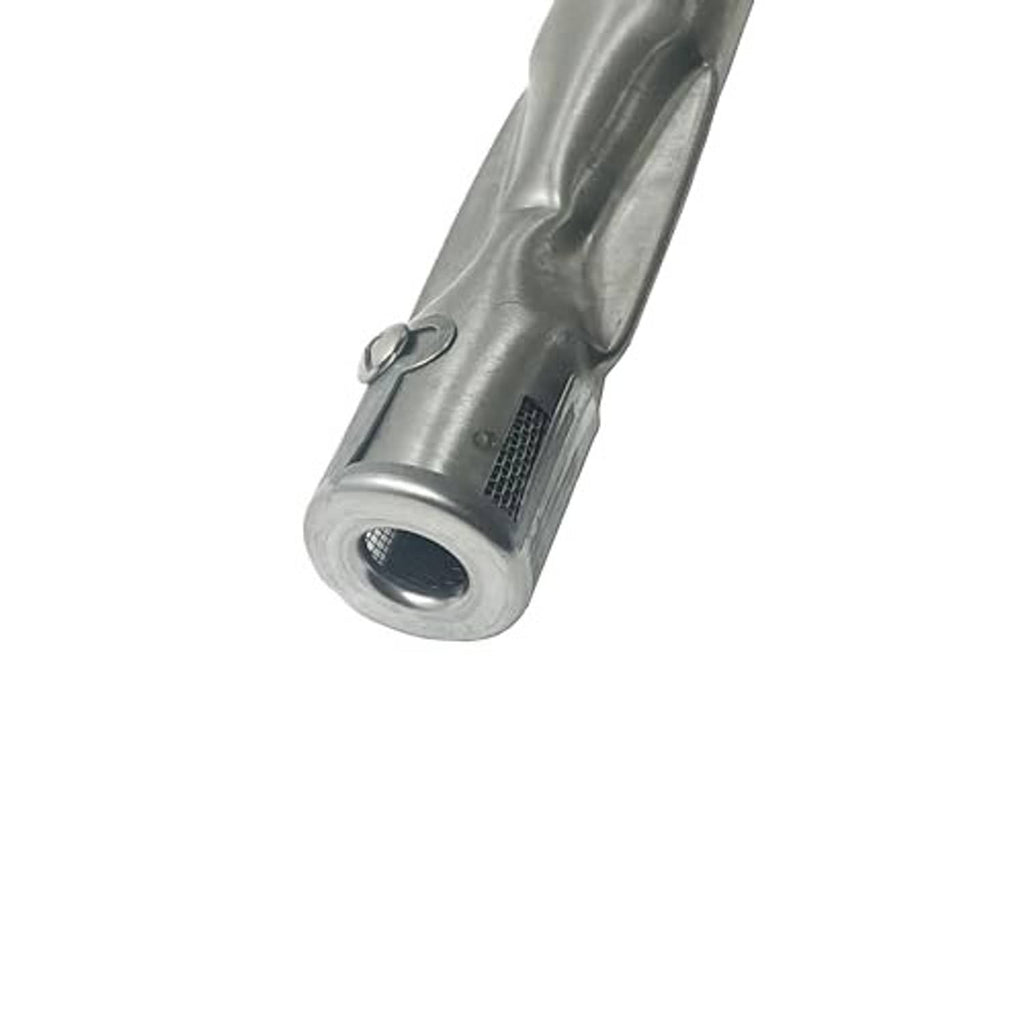 Stainless steel burner replacement end cap with round gas ports and vent holes
