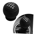 Black 6-speed gear shift knob cover with printed shift pattern 1-6 and R