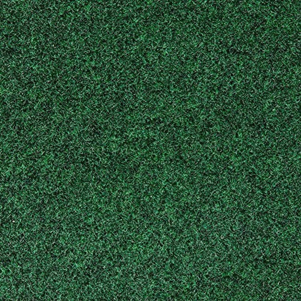 Green putting mat turf texture, close-up