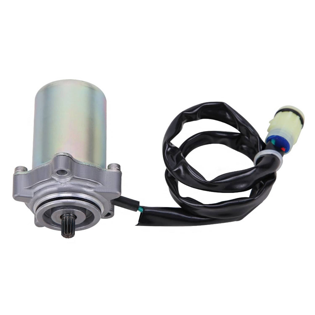 Power shift control motor with mounting flange, metal cylinder, and two-wire connector