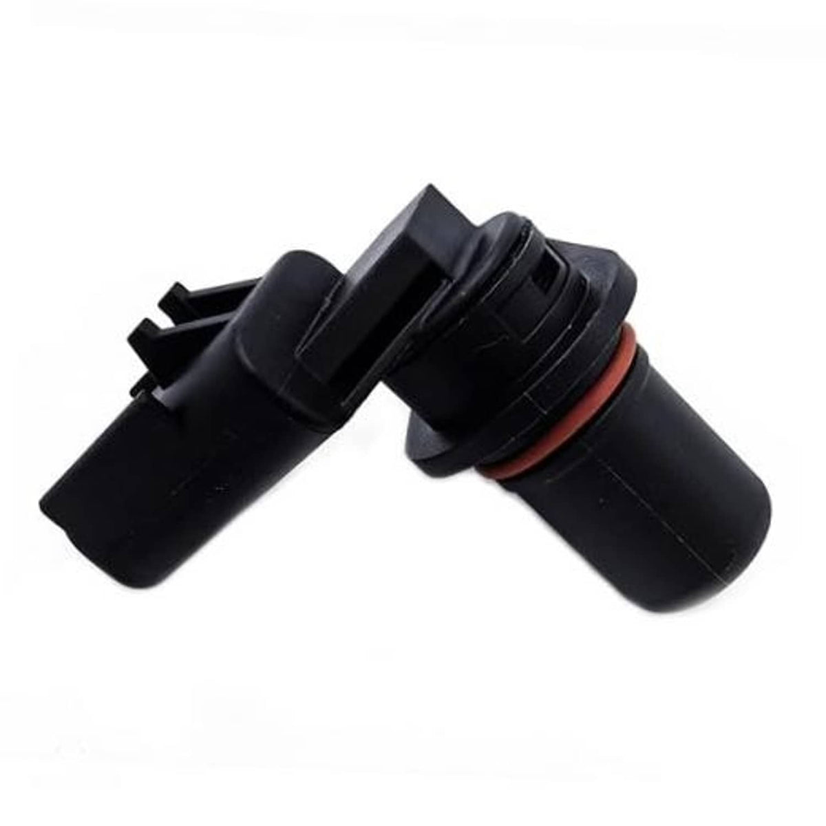 Crankshaft position sensor with black plastic connector and orange seal ring