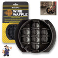 Black wire waffle cable connector, circular grid insert for 2.5 in knockouts