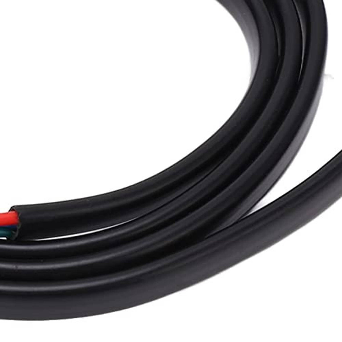Black cable leads with multicolor connector ends for outboard trim tilt switch replacement
