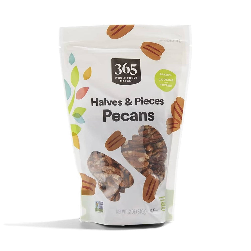 365 Whole Foods Market pecan halves and pieces bag, 12 oz pack