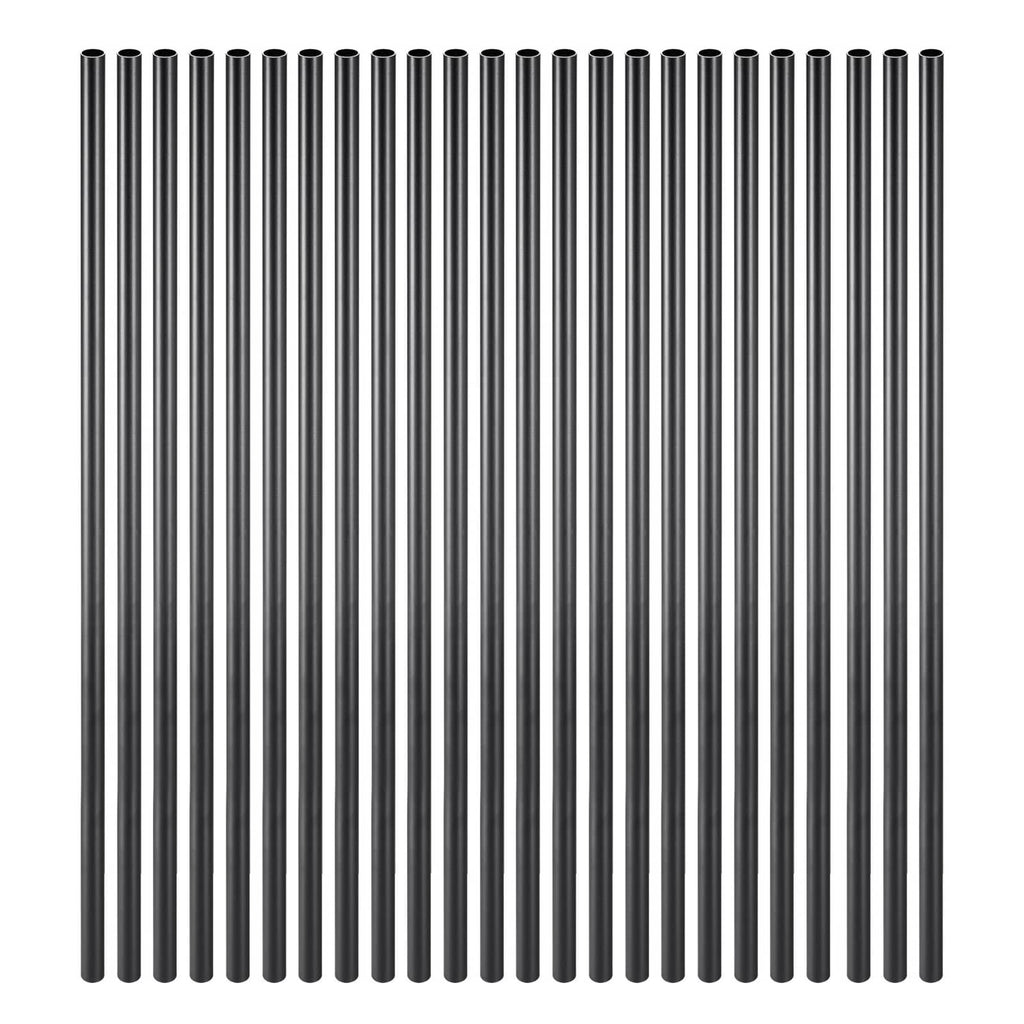 Aluminum deck balusters, black, with top caps pack of 51 spindles