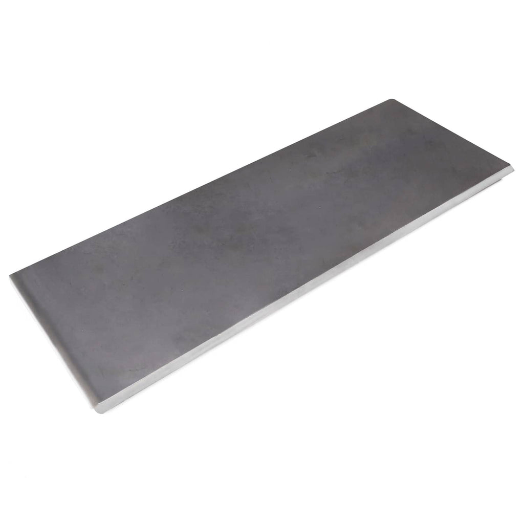 Dark metal attachment mount plate, flat design in angled view