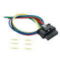 6-pin electronic throttle body wiring harness pigtail with multicolor wires and plug