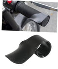 RACOONA motorcycle throttle assist sleeve, black rubber with end cap opening