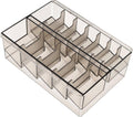 Clipper guard holder organizer, clear PC case with 12 divided slots and hinged lid