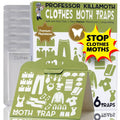 Professor Killamoth clothes moth trap 6-pack box with green trap design