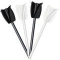 Resin epoxy drill mixer paddles set of 4, with white and black spiral mixing blades